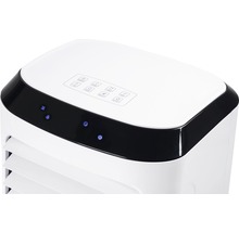 Detailopname van een airconditioner met bedieningselementen