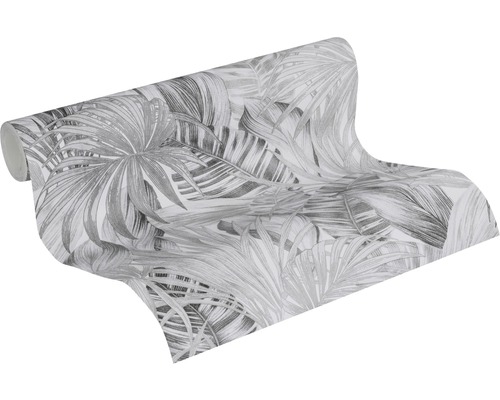 Papierbehangrol met palmenbladmotief