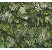 Wand met tropische planten