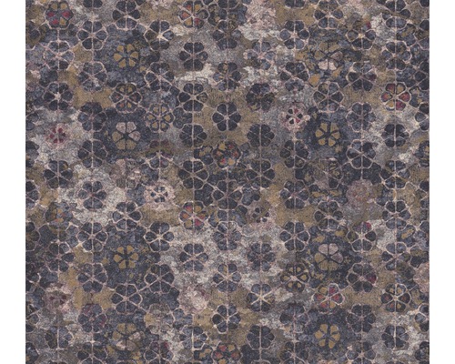 A.S. CRÉATION Vliesbehang 37391-4 New Walls mozaiek crème/blauw Tapijt met bloemmotief