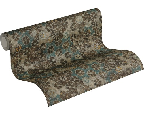 Behangrol met bloemmotief