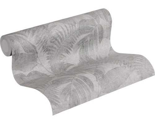 Rol behang met bladerpatroon