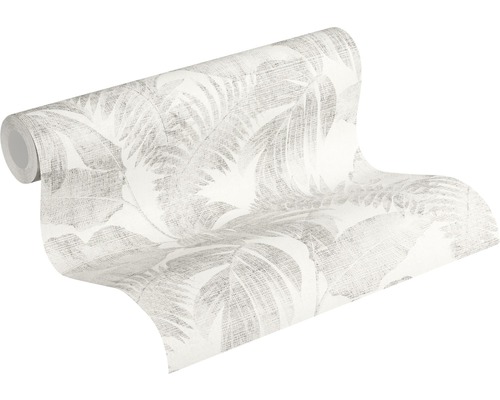Rol behang met bladerpatroon
