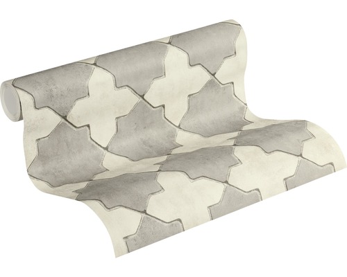 Behangrol met straatsteenmotief