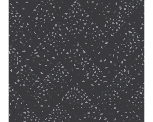 A.S. CRÉATION Vliesbehang 37394-5 New Walls grafisch zwart/zilver Textielbehang met abstract steendecor