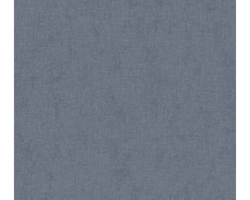 A.S. CRÉATION Vliesbehang 37395-4 New Walls effen blauw Textielbehang met stoflook