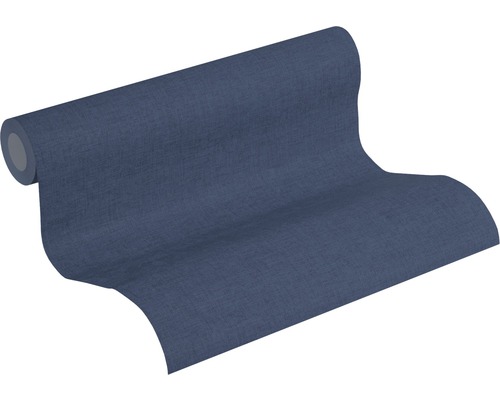 Blauw textielbehang op rol