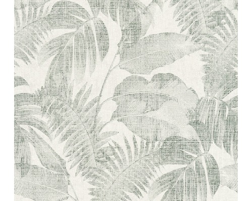 A.S. CRÉATION Vliesbehang 37396-4 New Walls jungle crème/groen Behang met tropisch bladerenmotief voor wanddecoratie