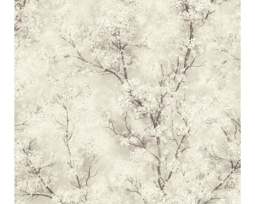 A.S. CRÉATION Vliesbehang 37420-2 New Walls bomen beige Behang met boom bloesempatroon
