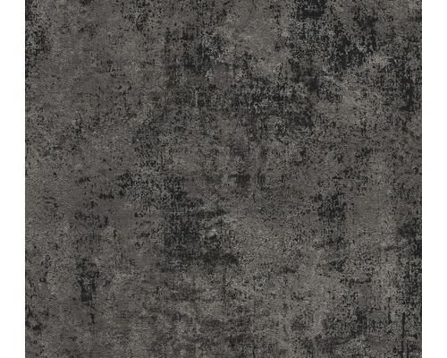 A.S. CRÉATION Vliesbehang 37425-6 New Walls effen vintage antraciet Behang met pleisterstructuur voor binnenshuis