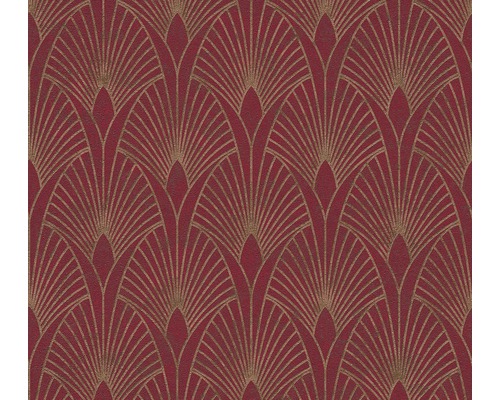 A.S. CRÉATION Vliesbehang 37427-4 New Walls Art Deco rood Behang met art-decopatroon