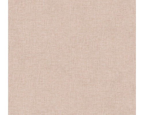 A.S. CRÉATION Vliesbehang 37430-1 New Walls effen textieloptiek roze Textielbehang met fijne structuur