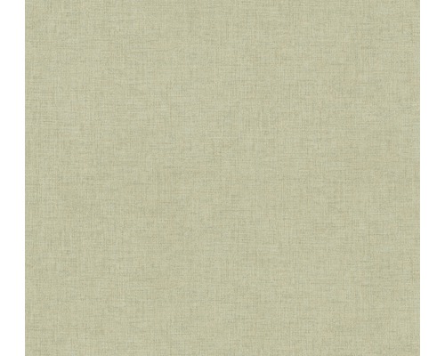 A.S. CRÉATION Vliesbehang 37430-3 New Walls effen textieloptiek groen Textielbehang met fijne geweven structuur