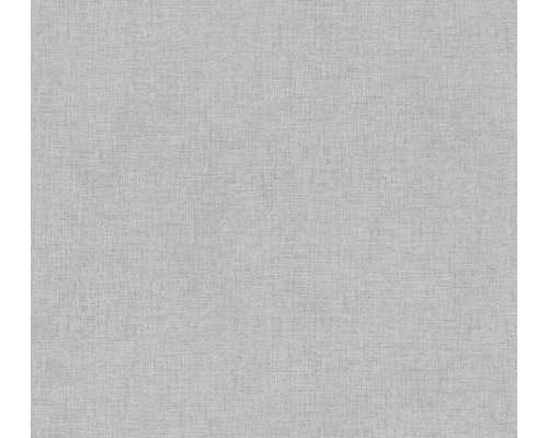 A.S. CRÉATION Vliesbehang 37430-5 New Walls effen textieloptiek grijs Textielbehang met fijne structuur