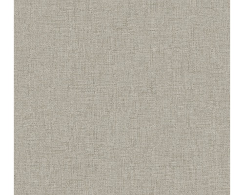 A.S. CRÉATION Vliesbehang 37430-8 New Walls effen textieloptiek taupe Detailopname van een gestructureerd behang