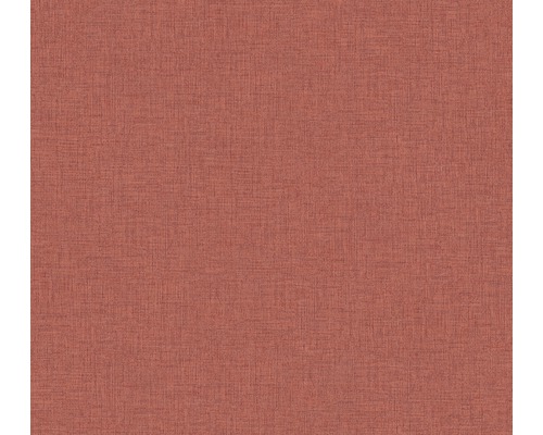 A.S. CRÉATION Vliesbehang 37430-9 New Walls effen textieloptiek koraalrood Textielbehang met fijne structuur