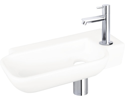 Wastafel met kraan voor de badkamer