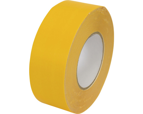 Gele textieltape op een rol