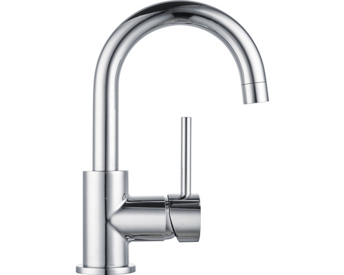 Metalen waterkraan met hoge uitloop