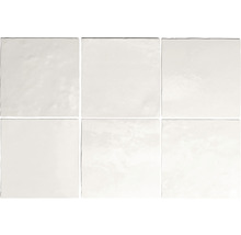 Wandtegel Handmade white 13,2x13,2 cm