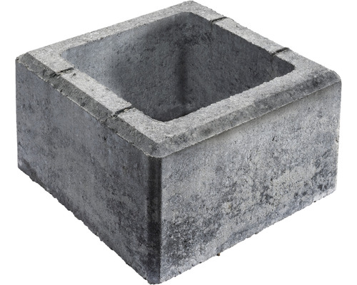 LUSIT Pilaarsteen Bellamur antraciet 37,5 x 37,5 x 20 cm
