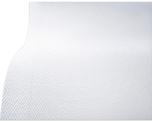 LECO Glasweefselbehang 160 gr/m² structuur middel wit 1x50 m Wit behang met ruitpatroon