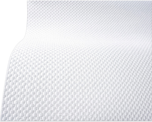 LECO Glasweefselbehang supergrof 250 gr/m² wit 1x25 m Gedetailleerde opname van keukenpapier met stippenpatroon
