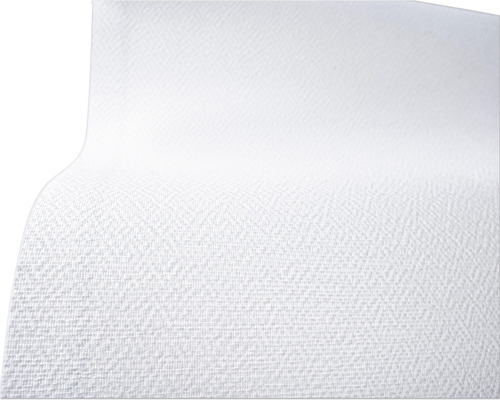 LECO Glasweefselbehang 160 gr/m² structuur middel wit 1x50 m Wit textielbehang met visgraatmotief