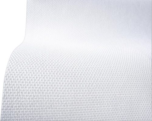 LECO Glasweefselbehang 223 gr/m² middel VB wit 1x50 m Close-up van een wit vliesbehang