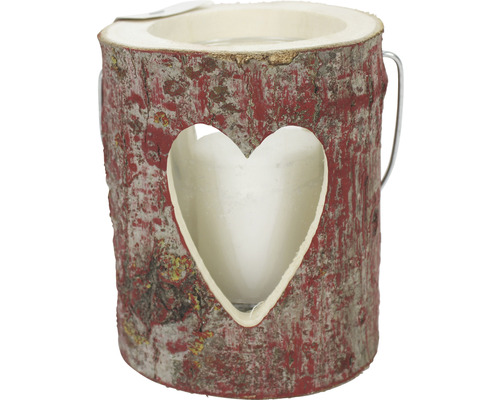 Lantaarn hout hart 18x15 cm Lantaarn hout hart 18x15 cm
