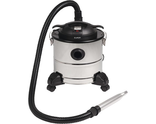 Roestvrijstalen nat- en droogzuiger met slang en mondstuk