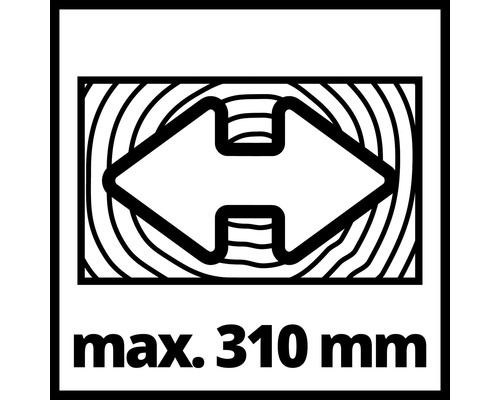 Maximale snijbreedte 310 millimeter