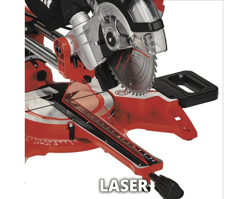 Verstekzaag met laser