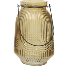 Windlicht glas crème Ø 16 cm H 24 cm