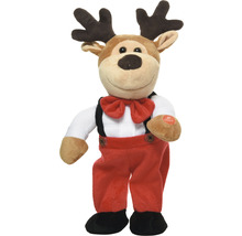 Decoratieve rendierfiguur in feestelijke kleding
