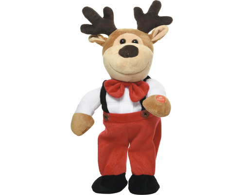Decoratieve rendierfiguur in feestelijke kleding