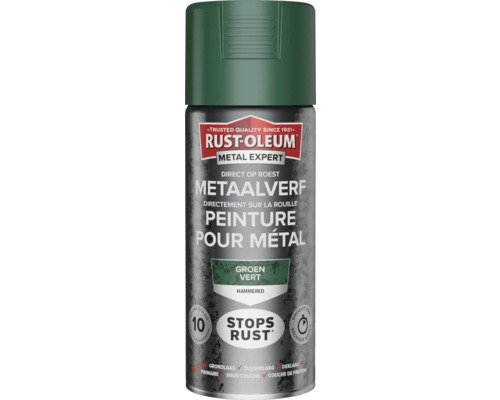 RUST-OLEUM Metal Expert Metaalverf direct op roest hamerslag groen 400 ml RUST-OLEUM Metal Expert Metaalverf direct op roest hamerslag groen 400 ml