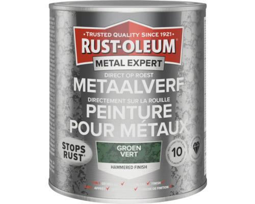 RUST-OLEUM Metal Expert Metaalverf direct op roest hamerslag groen 750 ml RUST-OLEUM Metal Expert Metaalverf direct op roest hamerslag groen 750 ml