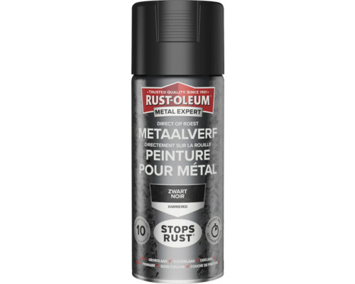 RUST-OLEUM Metal Expert Metaalverf direct op roest hamerslag zwart 400 ml RUST-OLEUM Metal Expert Metaalverf direct op roest hamerslag zwart 400 ml