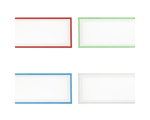 Vier LED panelen met frame