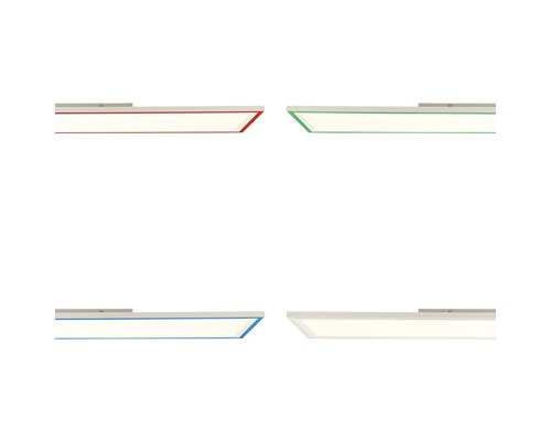 Vier verschillende LED-plafondlampen