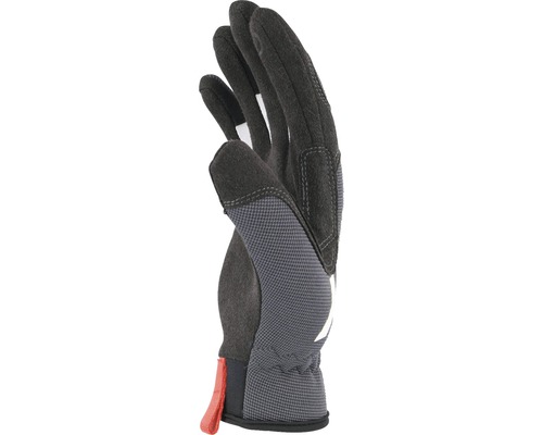 Werkhandschoen van textiel en leer