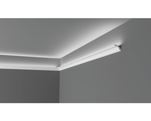 DECOFLAIR LED sierlijst Z1220 5x7,5x200 cm Plafondlijst in kamer met indirecte verlichting
