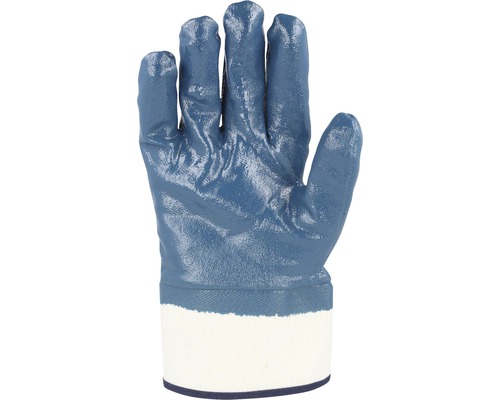 Blauwe gecoate werkhandschoen met manchet