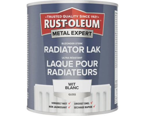 RUST-OLEUM Metal Expert Radiator lak hoogglans wit 750 ml
