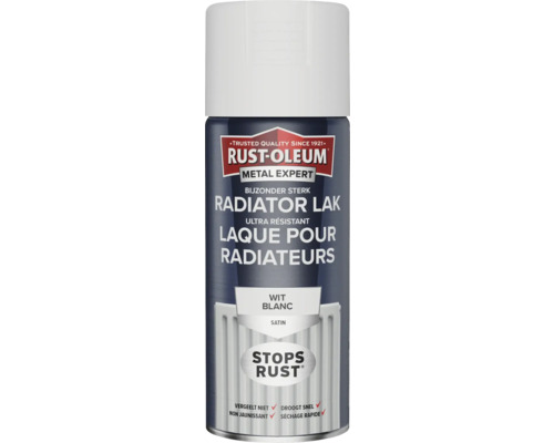 RUST-OLEUM Metal Expert Radiator lak zijdeglans wit 400 ml Rust Oleum Metal Expert Radiatorlak spuitbus