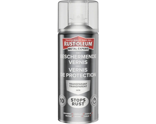 RUST-OLEUM Metal Expert Metaallak transparant 400 ml Rust Oleum Metal Expert 3-in-1 transparante lak spray