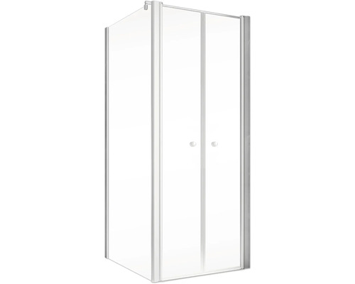 Hoekdouche met twee draaideuren