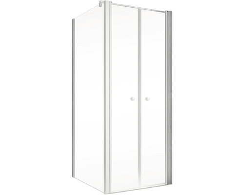 Vierkante douchecabine met twee deuren