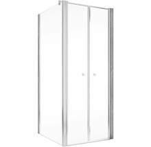 Douchecabine met helder glas en frame